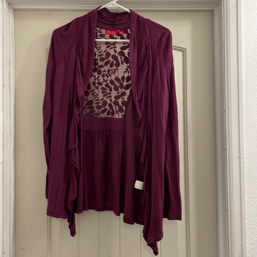 Purple lace cardigan